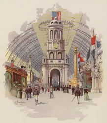 Intérieur du Bâtiment des Manufactures et des Arts Libéraux